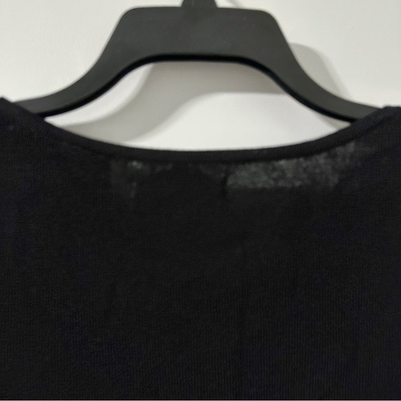 Vintage Y2K Prima Bella Black Knit Tank Top Womens Size Large Minimalist Classic - Picture 8 of 14